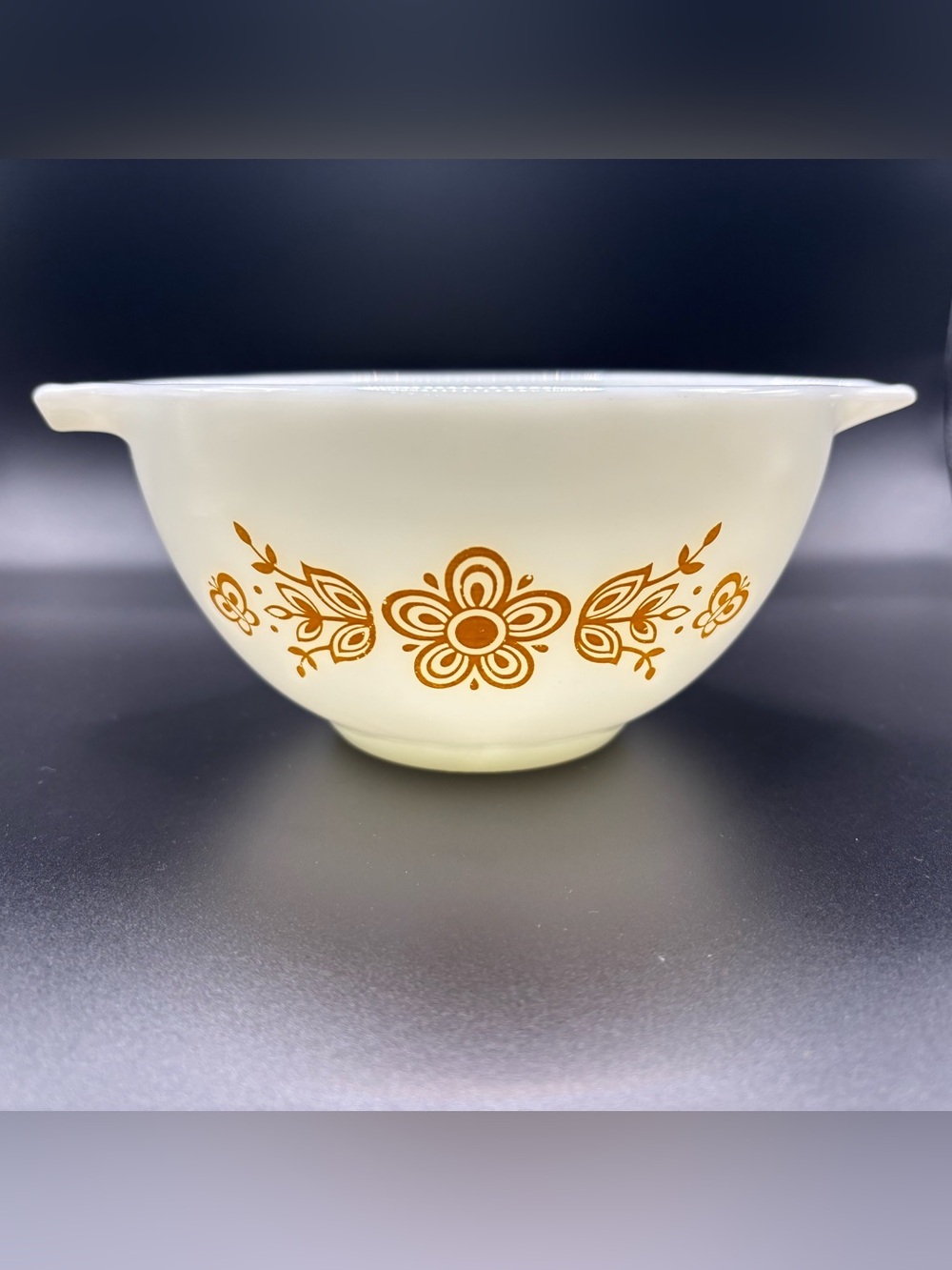 Vintage Pyrex Butterfly Gold #441 Cinderella Mixing Bowl 1.5 Pt MCM